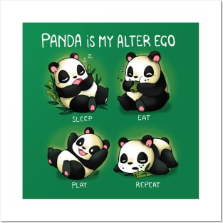 Panda Alter ego Posters and Art